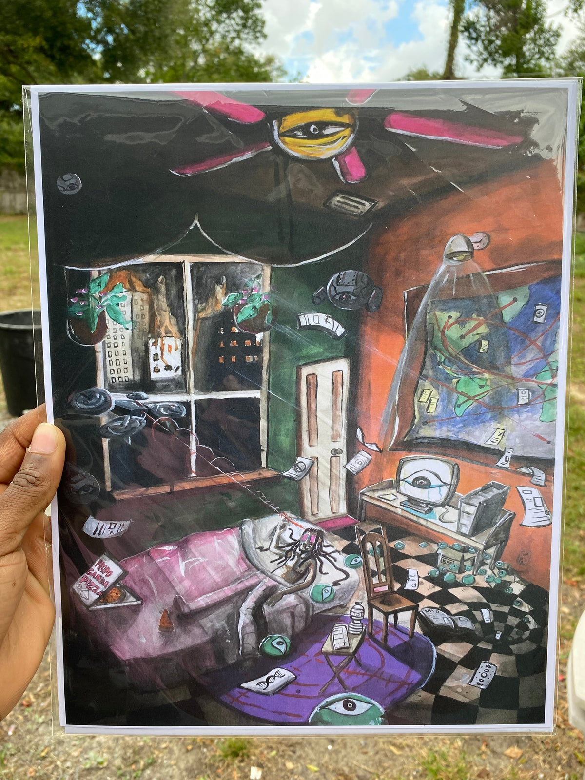 "Quarantine" print