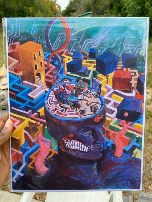 "Edge of the Matrix" illustration print