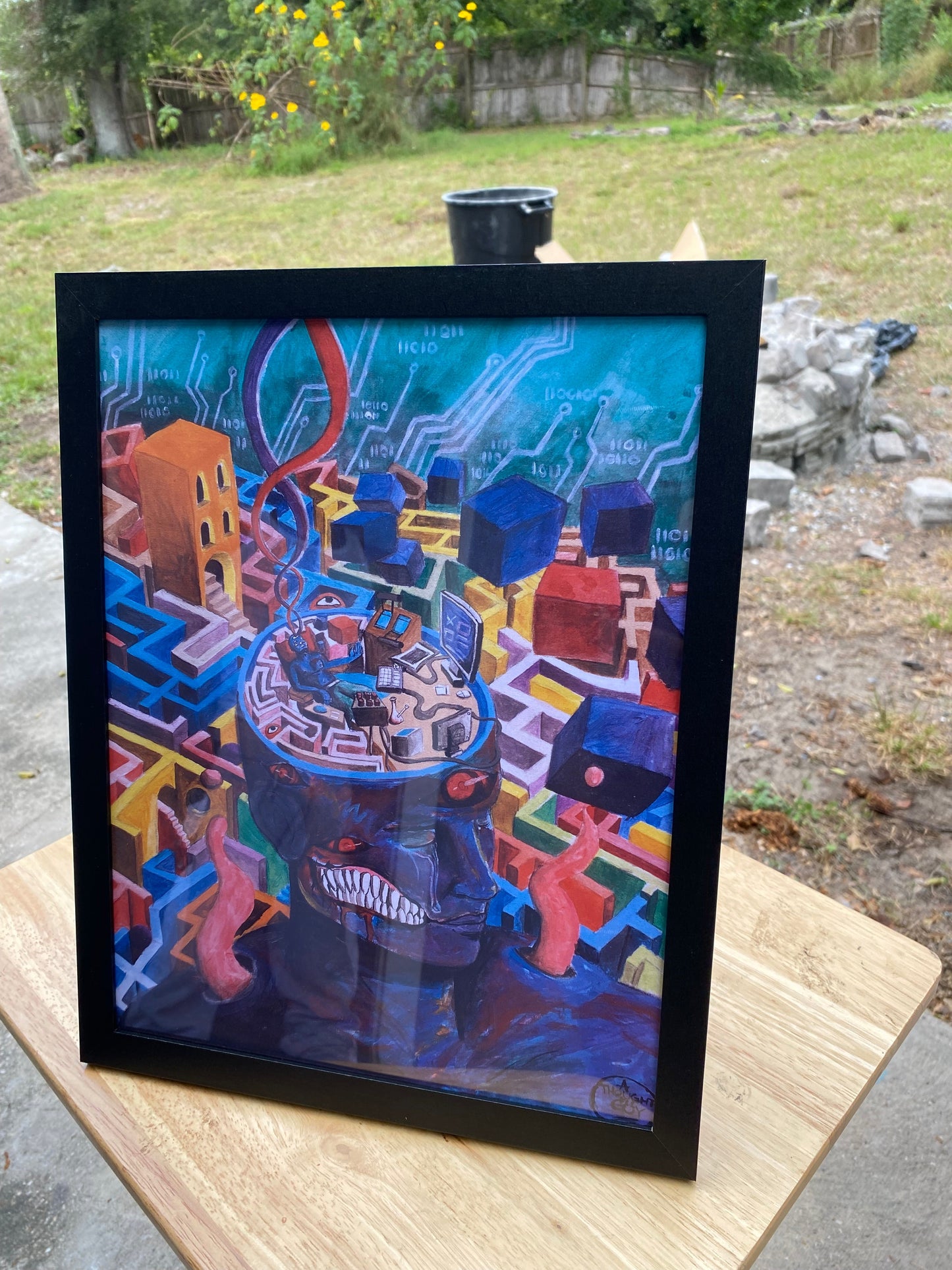 "Edge of the Matrix" illustration print