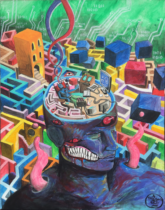 "Edge of the Matrix" illustration print